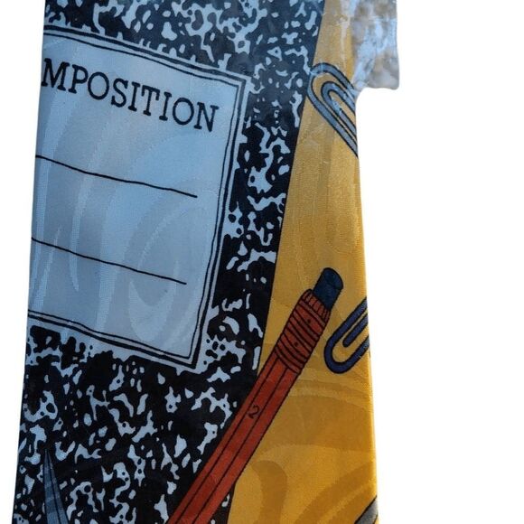 Love Teachers, Rare Vintage Handmade Tie by Studio 2001 Teachers Pet - Picture 2 of 13